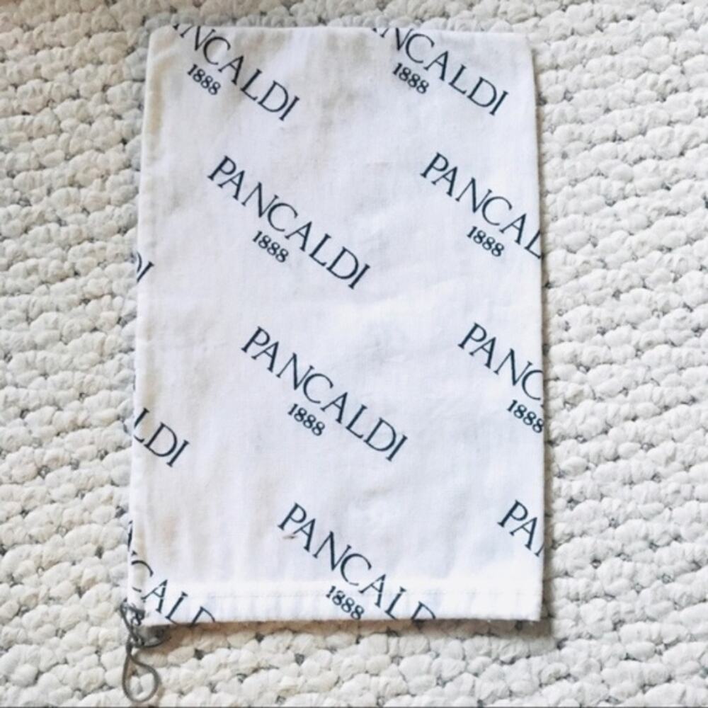 PANCALDI 1888 ITALY Dust Bag Shoes Biraghi Macchi 13.5" 9 New made in italy logo